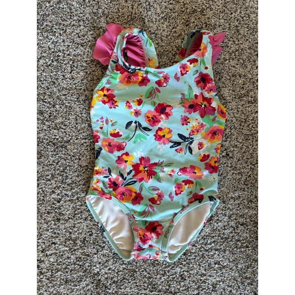 ❤️RuffleButts Floral One Piece Swimsuit 2T